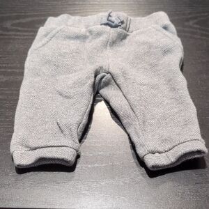 Janie and Jack Light Gray Baby Pants